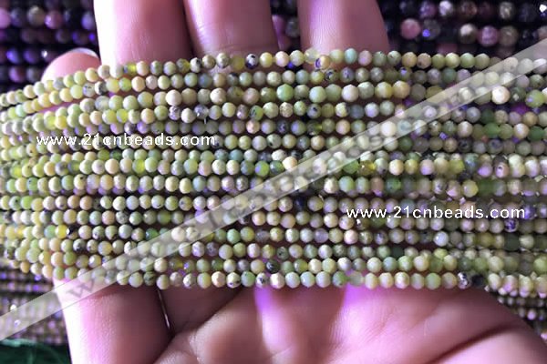 CTG824 15.5 inches 2mm faceted round tiny chrysotine beads