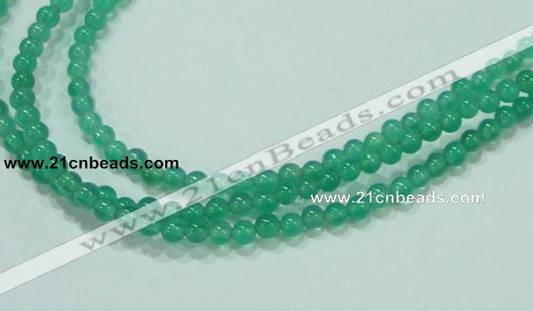 CTG83 15.5 inches 3mm round grade AA tiny green agate beads wholesale