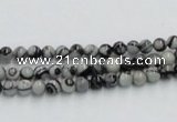 CTJ01 16 inches 4mm round black water jasper beads wholesale