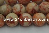 CTJ703 15.5 inches 10mm round red net jasper beads wholesale