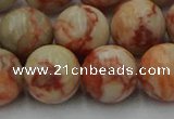 CTJ705 15.5 inches 14mm round red net jasper beads wholesale