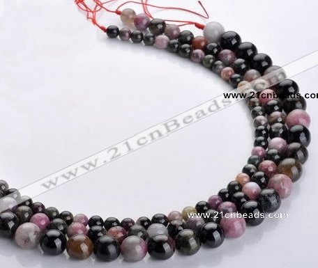 CTO10 16 inch round natural tourmaline gemstone beads wholesale