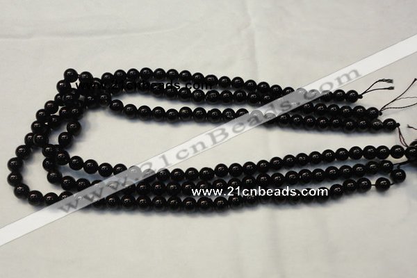 CTO101 15.5 inches 6mm round natural black tourmaline beads