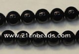 CTO103 15.5 inches 10mm round natural black tourmaline beads