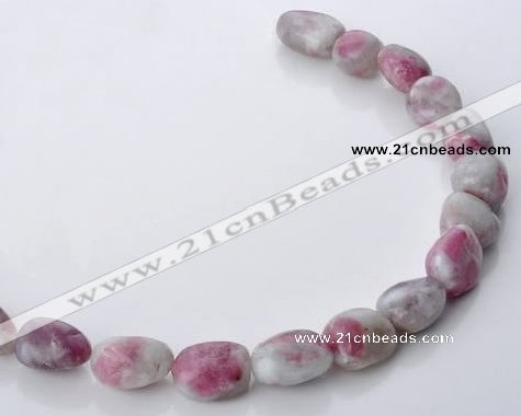 CTO11 15.5 inches 15*18mm freeform natural tourmaline beads