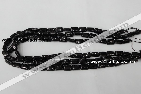 CTO126 15.5 inches 12*16mm rectangle black tourmaline beads