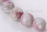 CTO18 15 inches 14mm round natural tourmaline beads wholesale