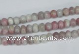 CTO200 15.5 inches 4*6mm rondelle pink tourmaline gemstone beads