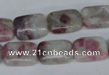 CTO210 15.5 inches 12*16mm rectangle pink tourmaline gemstone beads