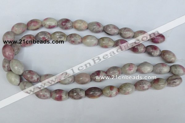 CTO217 15.5 inches 13*18mm rice pink tourmaline gemstone beads