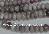 CTO237 15.5 inches 5*8mm rondelle pink tourmaline gemstone beads