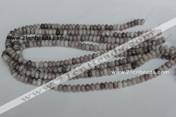 CTO237 15.5 inches 5*8mm rondelle pink tourmaline gemstone beads