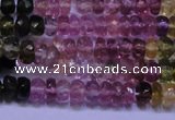 CTO302 15.5 inches 2*3mm faceted rondelle tourmaline beads