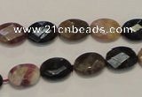 CTO35 15.5 inches 9*12mm faceted oval natural tourmaline beads