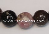 CTO362 15.5 inches 16mm round natural tourmaline gemstone beads