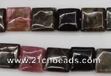 CTO388 15.5 inches 12*12mm square natural tourmaline beads wholesale