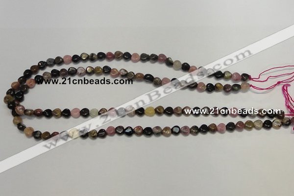 CTO39 15.5 inches 7*7mm heart natural tourmaline beads wholesale