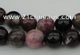 CTO390 15.5 inches 11mm round natural tourmaline gemstone beads