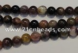 CTO400 15.5 inches 6mm round natural tourmaline gemstone beads