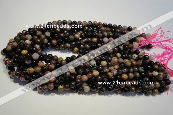 CTO401 15.5 inches 8mm round natural tourmaline gemstone beads