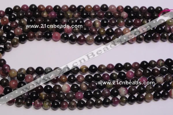 CTO405 15.5 inches 8mm round natural tourmaline gemstone beads