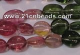 CTO421 15 inches 7*9mm oval natural tourmaline beads wholesale