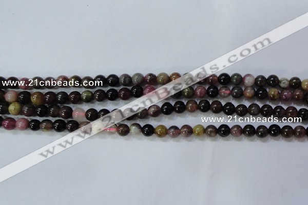 CTO453 15.5 inches 6mm round natural tourmaline gemstone beads