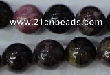CTO458 15.5 inches 13mm round natural tourmaline gemstone beads