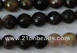 CTO462 15.5 inches 7mm faceted round natural tourmaline gemstone beads