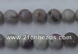 CTO483 15.5 inches 10mm faceted round pink tourmaline gemstone beads