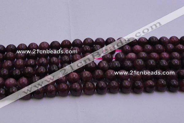CTO502 15.5 inches 6mm - 6.5mm round natural red tourmaline beads