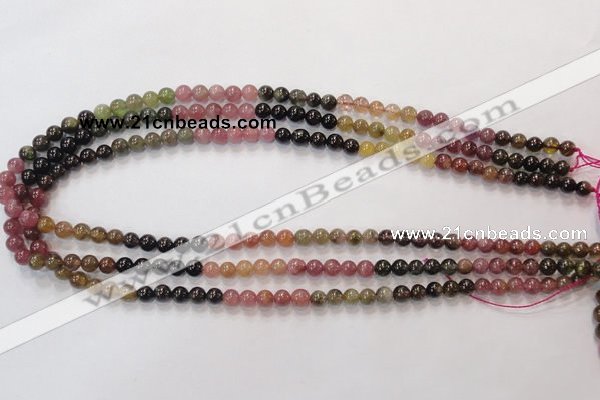 CTO52 15.5 inches 5.5mm - 6mm round natural tourmaline beads wholesale