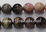 CTO53 15.5 inches 12mm round natural tourmaline beads wholesale