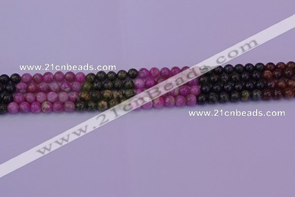 CTO626 15.5 inches 5mm round tourmaline gemstone beads wholesale