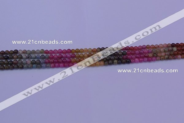 CTO630 15.5 inches 4mm round tourmaline gemstone beads wholesale