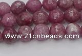 CTO657 15.5 inches 6mm faceted round Chinese tourmaline beads