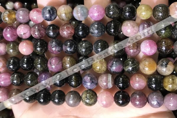 CTO688 15.5 inches 8mm round tourmaline beads wholesale