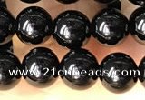 CTO701 15.5 inches 6mm round black tourmaline beads wholesale