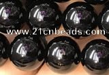 CTO702 15.5 inches 8mm round black tourmaline beads wholesale