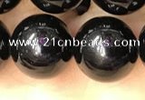 CTO704 15.5 inches 12mm round black tourmaline beads wholesale