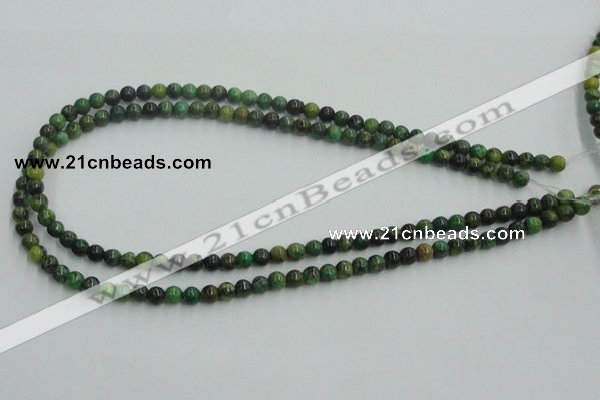 CTP02 15.5 inches 6mm round yellow green pine gemstone beads wholesale