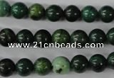 CTP202 15.5 inches 8mm round yellow pine turquoise beads wholesale