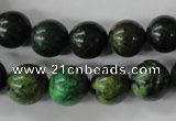 CTP204 15.5 inches 12mm round yellow pine turquoise beads wholesale