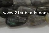 CTR120 15.5 inches 10*20mm faceted teardrop labradorite beads