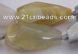 CTR212 15.5 inches 15*25mm - 16*40mm faceted teardrop Botswana agate beads