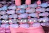 CTR308 15.5 inches 10*25mm faceted teardrop amazonite beads