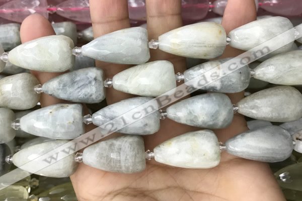 CTR356 15.5 inches 15*22mm faceted teardrop moonstone beads