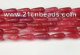 CTR403 15.5 inches 8*20mm teardrop agate beads wholesale