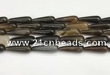 CTR414 15.5 inches 10*30mm teardrop agate beads wholesale