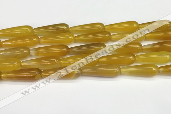 CTR415 15.5 inches 10*30mm teardrop agate beads wholesale